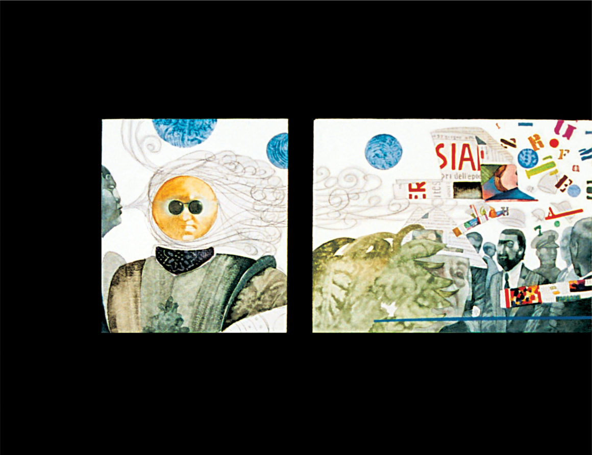 Tra il sole e la luna (Trilogia 1), cm 100×120 – Tecnica mista
